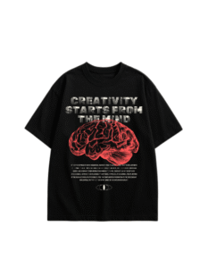 Red and Black Dark Grunge Creative Expression T-Shirt